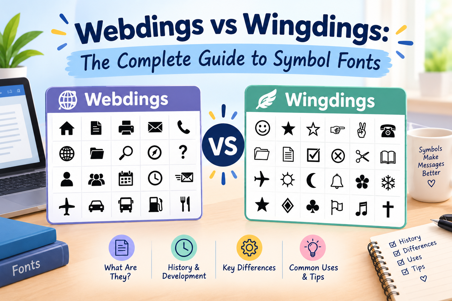 Webdings vs Wingdings: The Complete Guide to Symbol Fonts